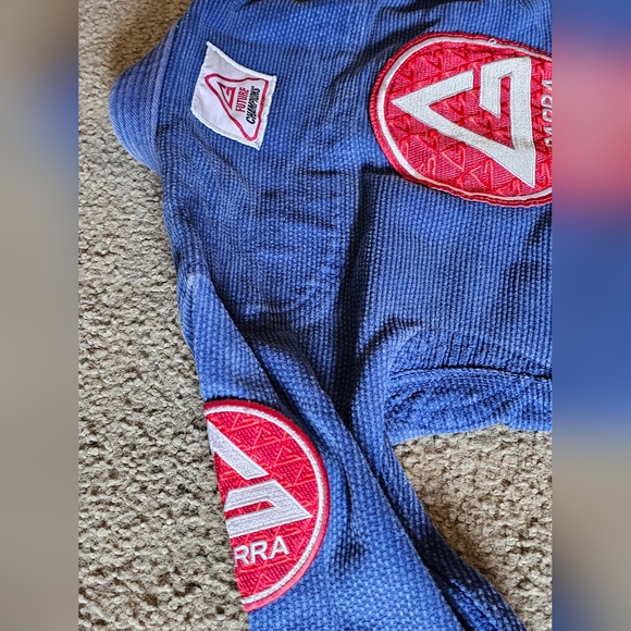 Gracie Barra Youth Y2 Brazilian Jujitsu Jacket Gi Blazer with Belt and Patches - Picture 11 of 12
